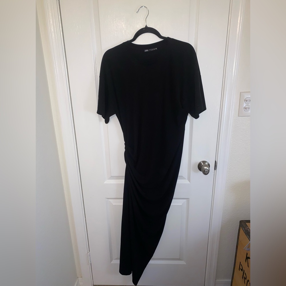Zara Black Asymmetrical Dress